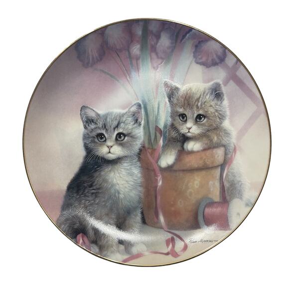 Playful Companions Kitten Cousins  8" Ruane Manning Cat Decorative P - Picture 1 of 5